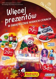 Zabawki w Biedronce od 17 do 30 listopad 2014 - prezenty dla dzieci na Mikołaja