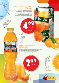 2 litrowy sok pomarańczowy i nektar pomarańczowy marki Riviva ...