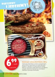 4-pak beefburgerów wołowych za 6,99 zł.