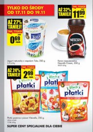 Promocyjne ceny na jogurt naturalny, kawę Nescafe Classic, ...