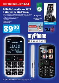 Elektronika w Biedronce: telefon myPhone 1075 + starter tu biedronka.