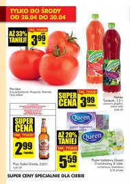 W gazetce Biedronki supercena na nektar Tymbark, pomidory, piwo ...