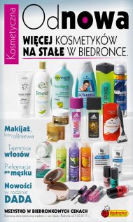 Gazetka Biedronka z kosmetykami damskimi, męskimi, dla niemowląt, oferta ważna od 2015.02.05 do 2015.02.18