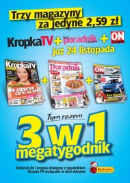 Megatygodnik, 3 magazyny: Kropka TV + Twój poradnik i kropka ...