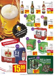 Duży wybór piwa w atrakcyjnych cenach w Carrefour.