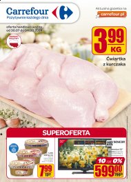 Ćwiartka z kurczaka po 3,99 zł w najnowszej ofercie Carrefour.