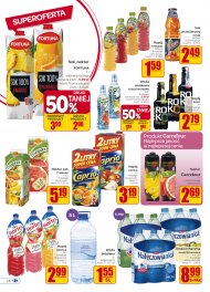 Oferta soków w gazetce Carrefour.