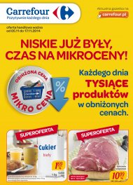 Gazetka Carrefour 2014.11.05 do 2014.11.10 promocje spożywcze i przemysłowe