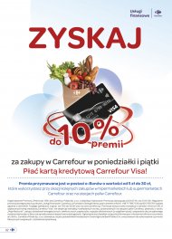 10% premii za płatność kartą Carrefour Visa w poniedziałki ...