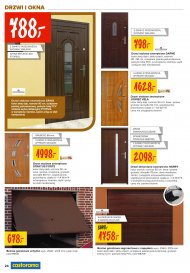 Drzwi stalowe zewnętrzne SAWA kolor złoty dąb, rozmiar 90 ...