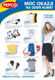 Pepco Gazetka od 2014.03.07 do 2014.03.13 Pepko oferta odzież damska, młodzieżowa, ubranka niemowlęce i dziecięce, dekoracja i wystrój domu