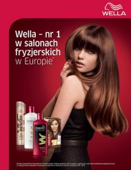 Linia kosmetyków Wella - nr 1 w salonach fryzjerskich w Europie