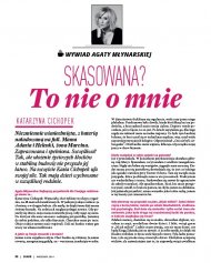Wywiad Agaty Młynarskiej z Katarzyną Cichopek.