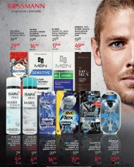 W Rosmanie cała gama kosmetyków dla mężczyzn. Wody po goleniu ...