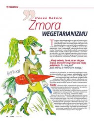 Felieton Hanny Bakuły - Zmora wegetarianizmu