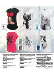 Oferta t-shirtów damskich:z modnym nadrukiem z przodu, z aplikacją ...