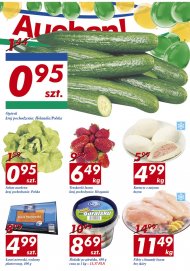 Świeże warzywa w atrakcyjnych cenach w Auchan: ogórki i sałata, ...