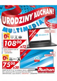 Gazetka Auchan Multimedia elektronika promocje od 2 do 13 maja 2015 