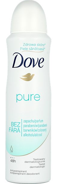Dove, Pure, Antyperspirant w aerozolu dla kobiet, 100 ml Dove, ...