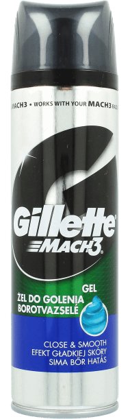 Gillette, Mach3, żel do golenia gładka skóra, 200 ml Gillette, ...
