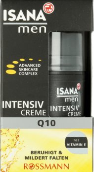 Isana, Men Q10, krem przeciwzmarszczkowy dla mężczyzn, 50 ...