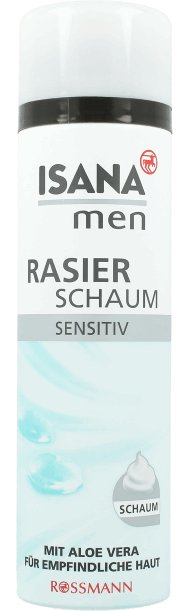 Isana, Men Sensitive, pianka do golenia, 250 ml , 250 ml Isana, ...