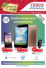 Multimedia, smartfony, tablety Gazetka Tesco od 6 XI do 24 grudnia 2014 w Tesko