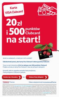 Karta VISA Clubcard to 20 zł i 500 punktów Clubcard na start!