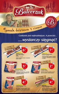 Produkty Balcerzak w obniżonej cenie w Tesco.