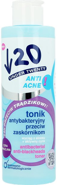 Under Twenty Anti Acne, Tonik cera wrażliwa, 200 ml Under twenty ...