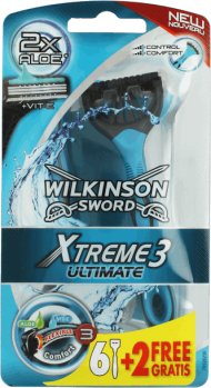Wilkinson, XTreme3 Ultimate, maszynki do golenia, 6 szt. , 6+2 ...