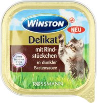 Winston, Delikat, karma dla kotów z wołowiną w sosie, 100 ...