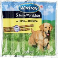 Winston, kiełbaski dla psów, z kurą i indykiem, 5 szt. Winston, ...