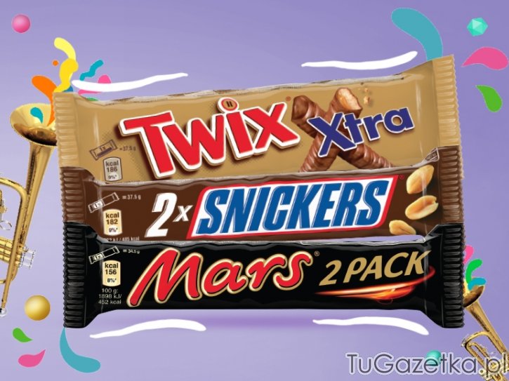 Baton Mars, Snickers,