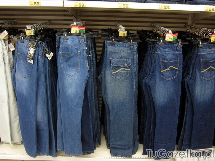 Proste jeansy męskie