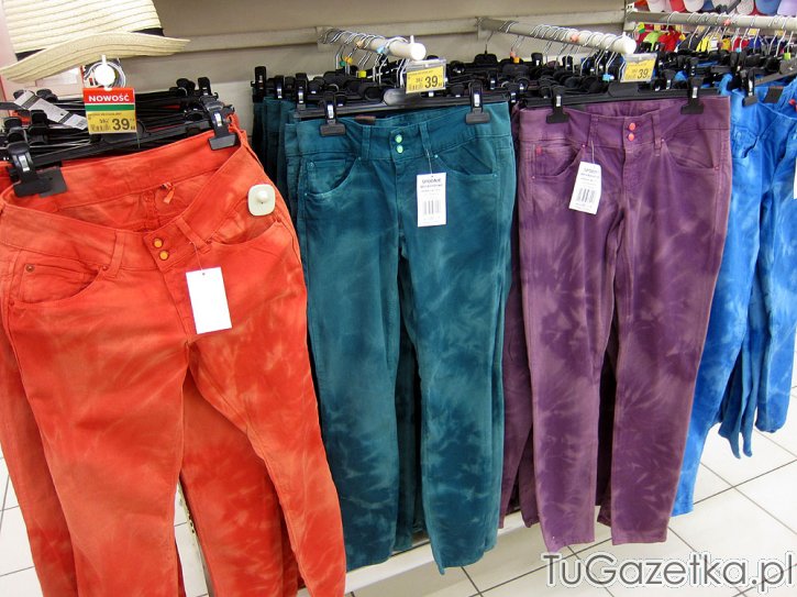 Kolorowe spodnie