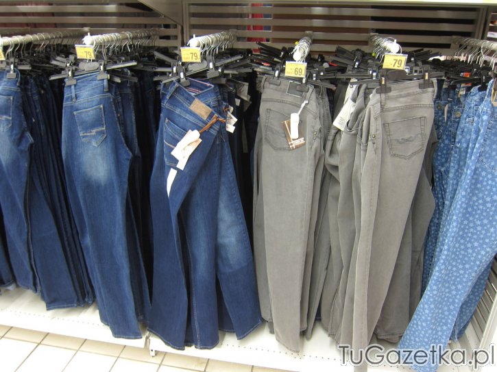 Szare jeansy