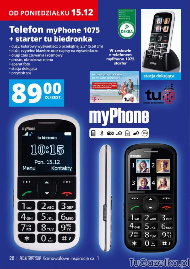 Telefon myPhone 1075