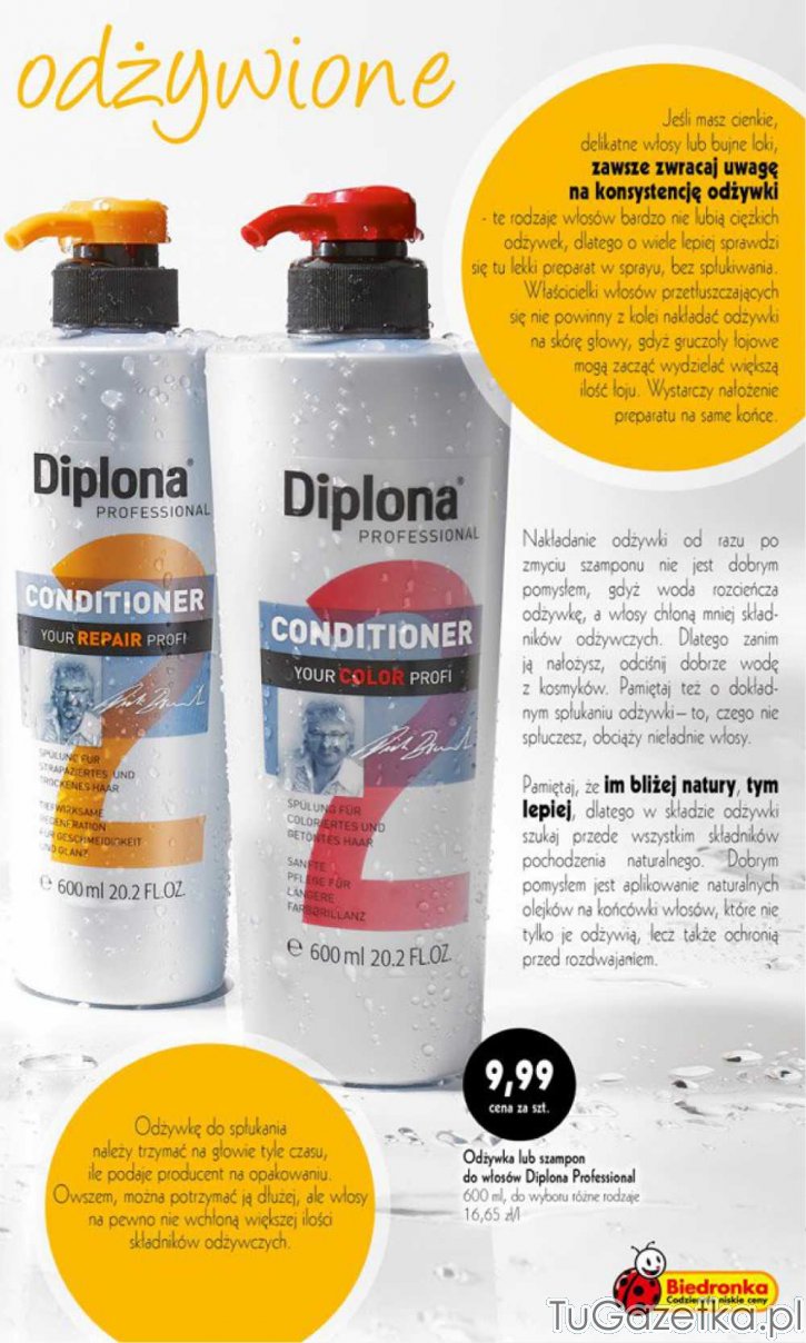 Odżywka i szampon Diplona prefessional