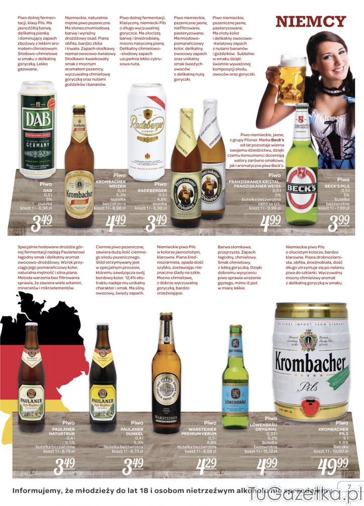 Piwo pszeniczne jasne Niemcy