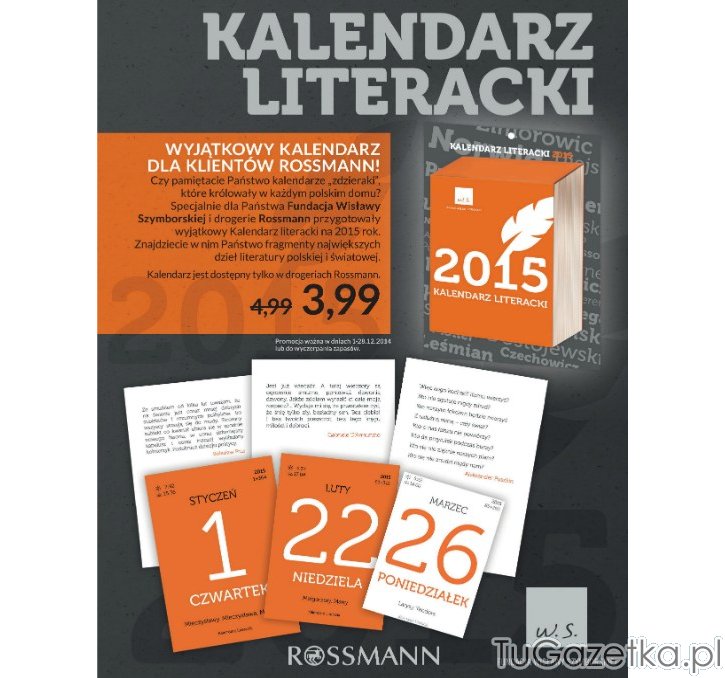 Kalendarz literacki 2015