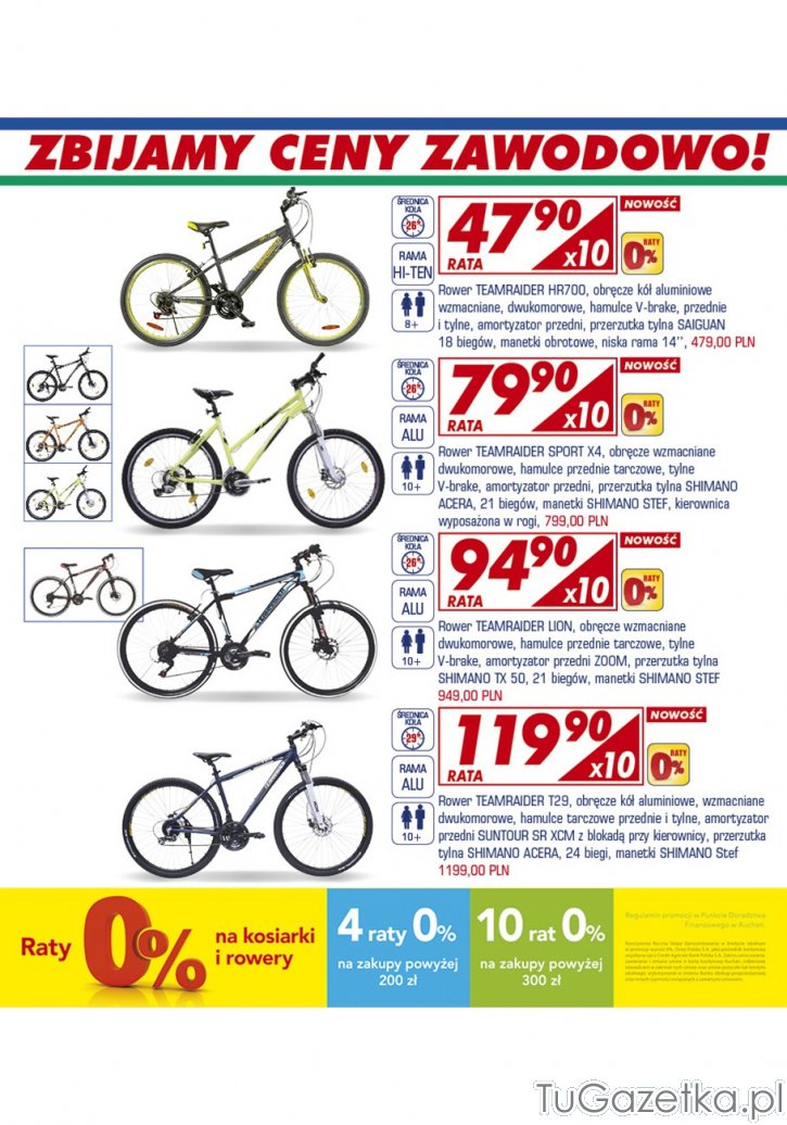 Wiosenna oferta rowerów w Auchan