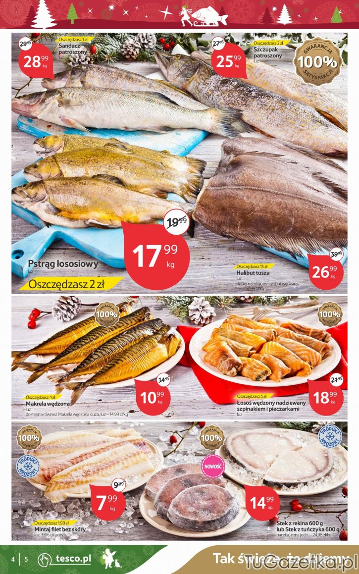 Duży wybór ryb w Tesco