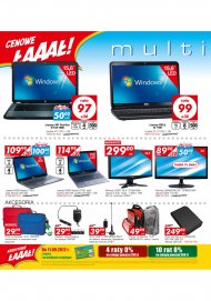 Laptopy z gazetki Auchan: HP Dell Q 15R Acer, tuner DVB-T zasilacz ...