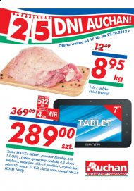 Gazetka Auchan promocje od 2012.10.17 do 23 październik Oferta dnia okazje przeceny