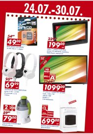 Gazetka Auchan promocje od 2013.07.24 do 30 lipca artykuły spożywcze elektronika
