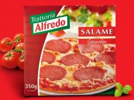 Pizza z salami , cena 4,63 PLN za 350 g, 1 kg = 13,23 PLN. 
- ...