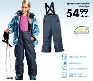 Spodnie narciarskie dziecięce- nieprzemakalne i wiatroszczelne ...