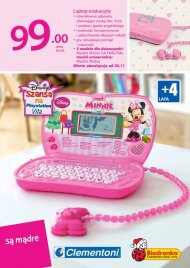 Laptop edukacyjny dla dziewczynki w modnym różowym kolorze ...