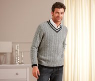 Sweter ze wzorem w warkocze , cena 99,00 PLN 
<i>Wyjątkowo ...